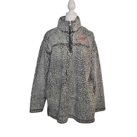Boxercraft Budweiser Mens Size XL Grey 1/4 Zip Fleece Sweater - Picture 1 of 6
